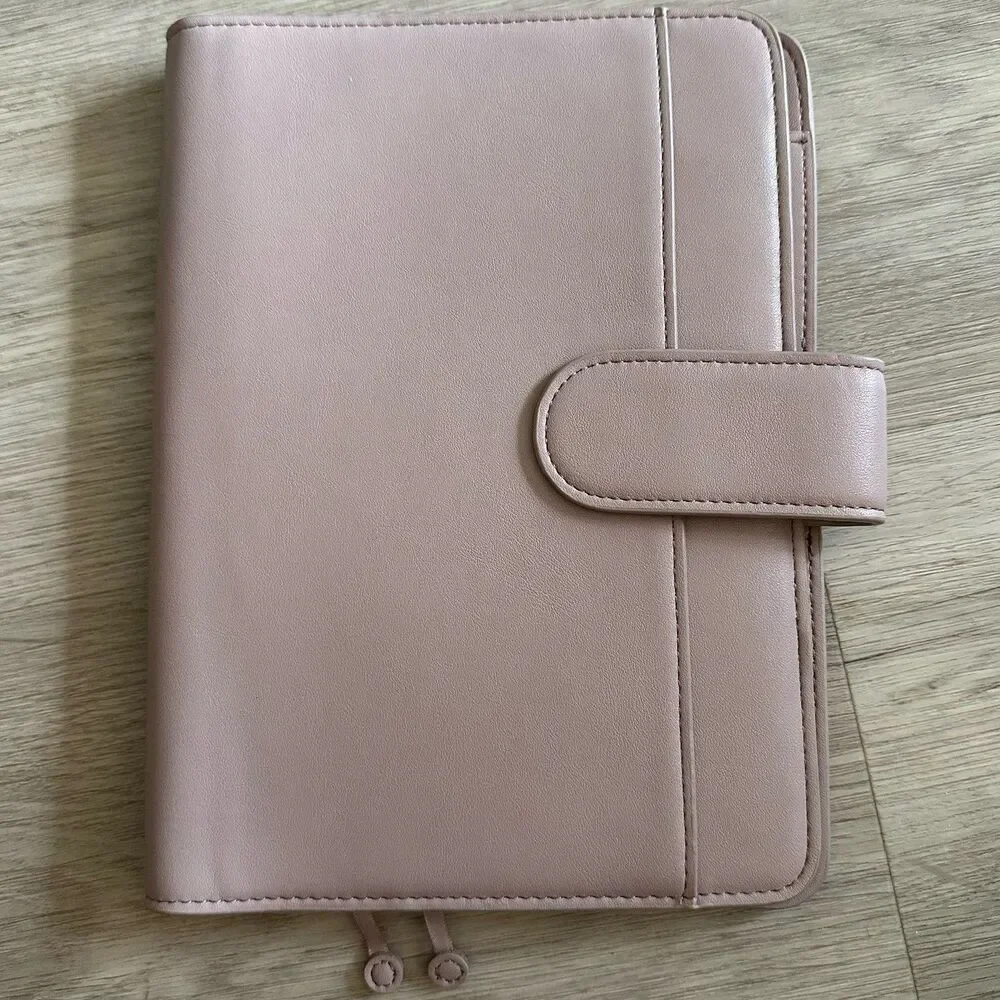 Aura Estelle Planner Cover Airy A5 Straight Pocket Version 3 Light  Pink Taupe